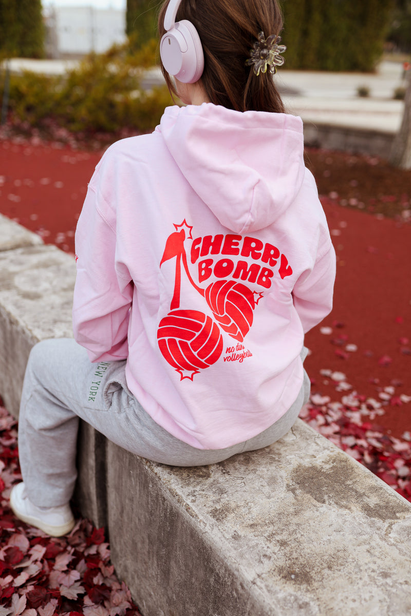 Cherry Bomb Hooded Sweatshirt – No Dinx Volleyball
