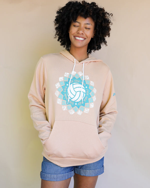 Mosaic Hooded Sweatshirt - No Dinx Volleyball