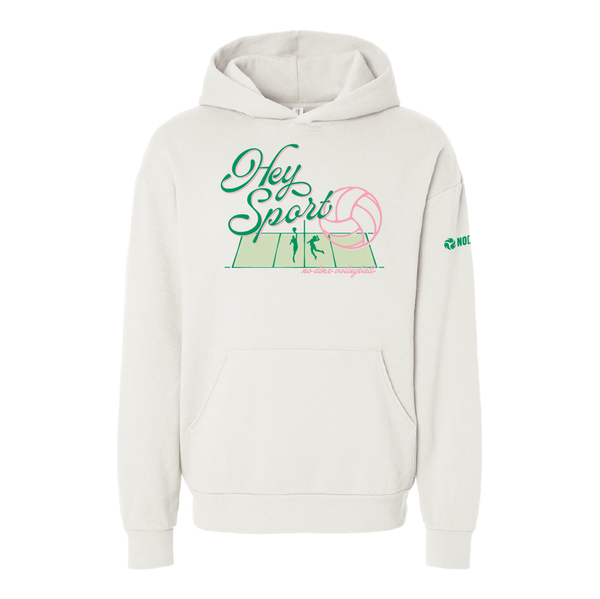 Hey Sport Hooded Sweatshirt - No Dinx Volleyball