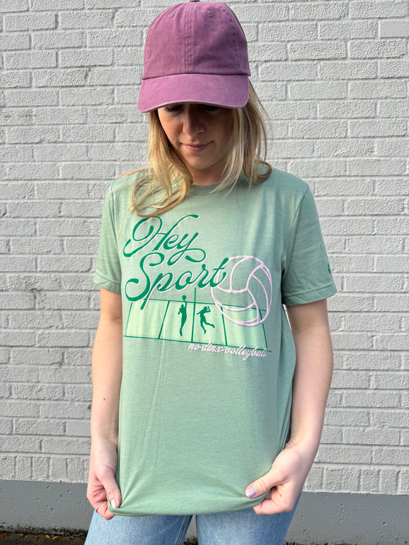 Hey Sport Short Sleeve Shirt - No Dinx Volleyball