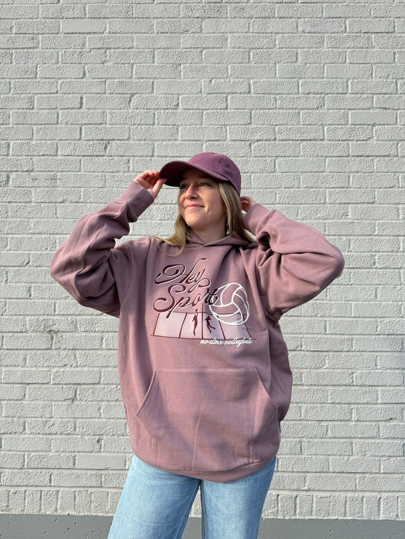 Hey Sport Hooded Sweatshirt - No Dinx Volleyball