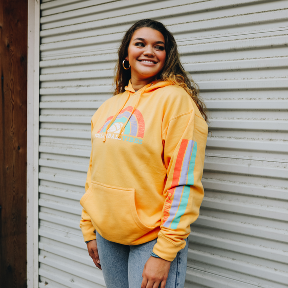 Rainbow Vibes Hoodie - No Dinx Volleyball