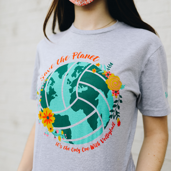 Save The Planet Short Sleeve Shirt - No Dinx Volleyball