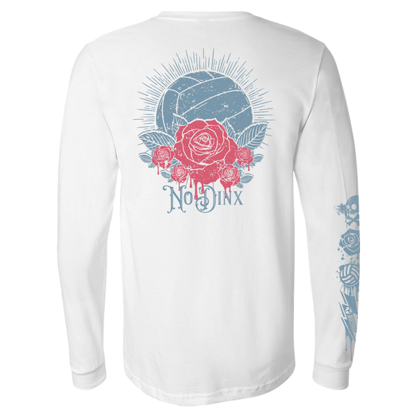VB N' Roses Long Sleeve Shirt - No Dinx Volleyball