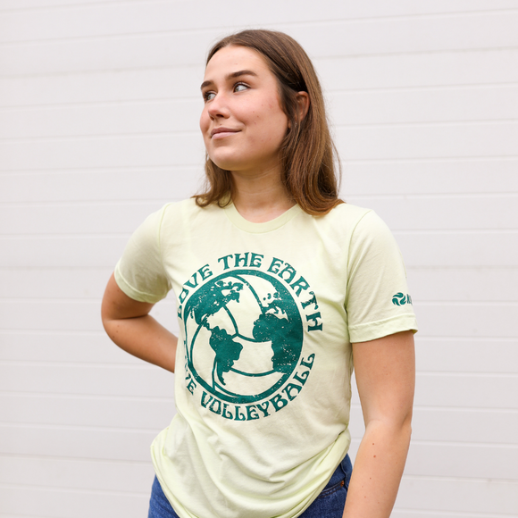 Earth Ball Short Sleeve Tee - No Dinx Volleyball