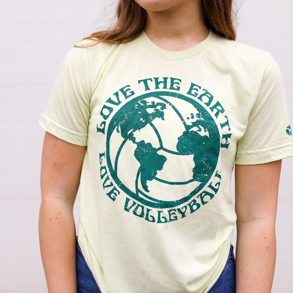 Earth Ball Short Sleeve Tee - No Dinx Volleyball