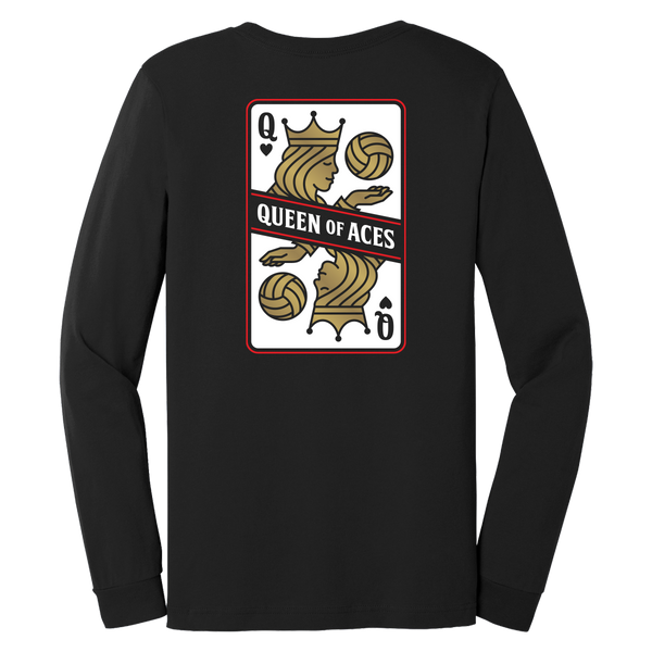 Queen of Aces Long Sleeve Shirt - No Dinx Volleyball