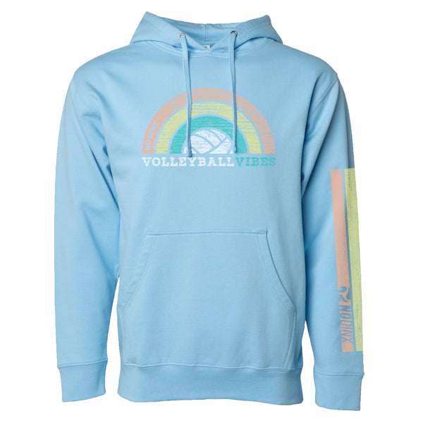 Rainbow Vibes Hoodie - No Dinx Volleyball