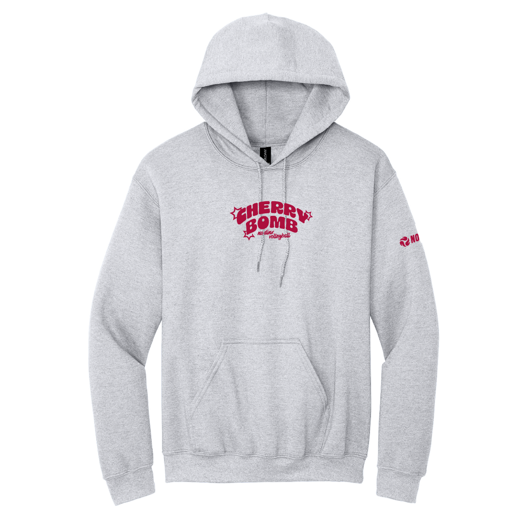 Cherry Bomb Hooded Sweatshirt – No Dinx Volleyball Cherry Bomb Hooded Sweatshirt – No Dinx Volleyball