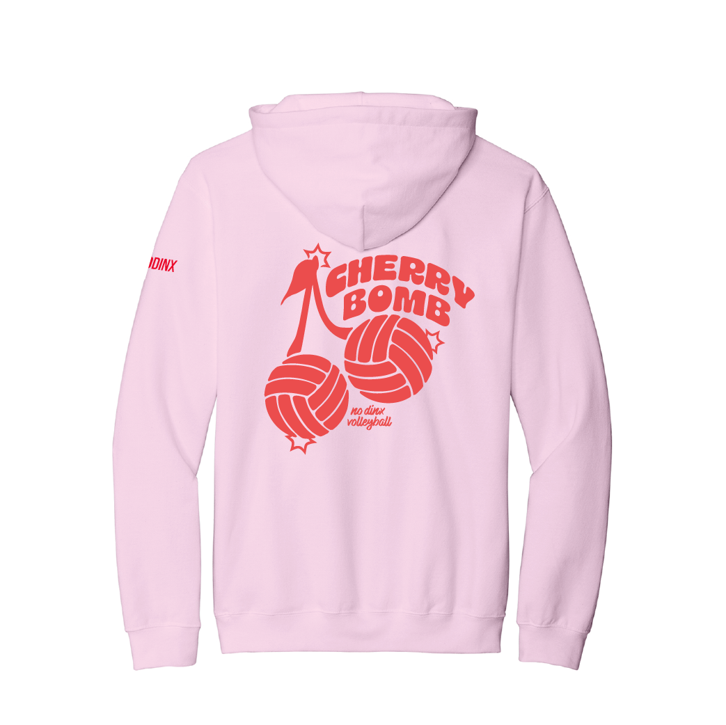 Cherry Bomb Hooded Sweatshirt – No Dinx Volleyball