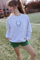 Crest Embroidered Crewneck Sweatshirt - No Dinx Volleyball