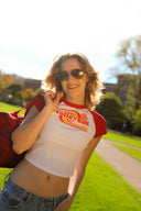 Stripe Micro Rib Baby Tee - No Dinx Volleyball