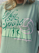 Hey Sport Short Sleeve Shirt - No Dinx Volleyball