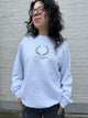 Crest Embroidered Crewneck Sweatshirt - No Dinx Volleyball