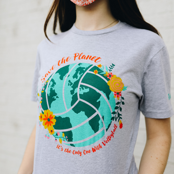 Save The Planet Short Sleeve Shirt - No Dinx Volleyball